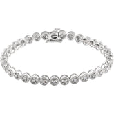 10K White Gold Diamond Tennis Bracelet (4 ct. t.w.)